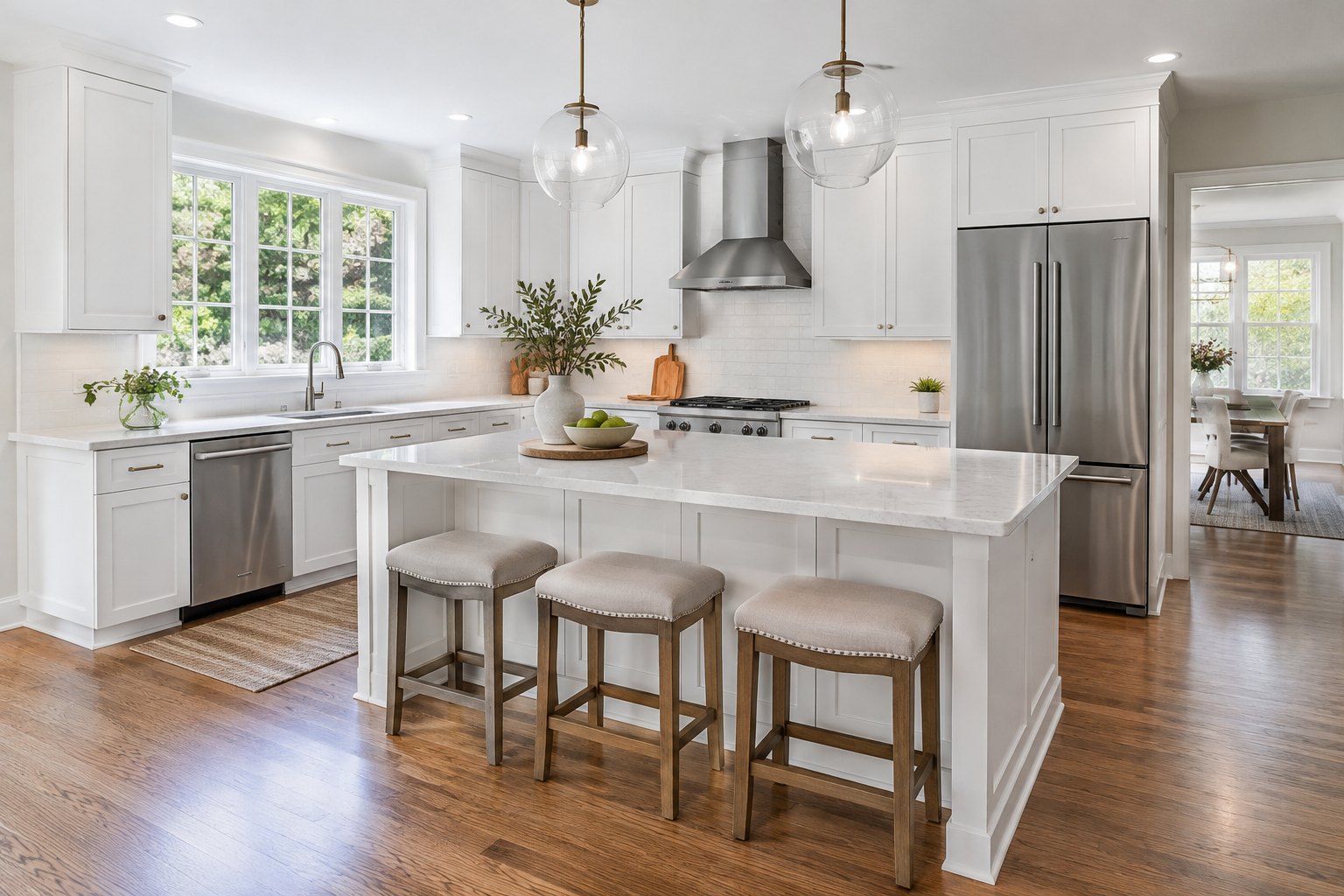 An updated Maryland kitchen, illustrative